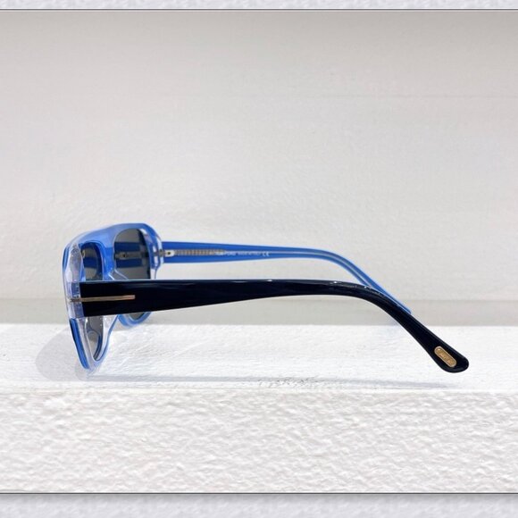 Tom Ford Translucent Blue Shield Sunglasses main image 5